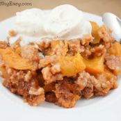 Slow Cooker Peach Cobbler