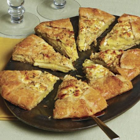 Potato and Leek Galette with Rosemary and Sea-Salt Crust