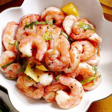 Citrus Shrimp Crepe Filling