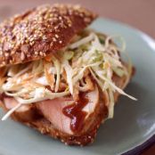 BBQ Pork Sandwich with Homemade Slaw