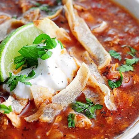 CHICKEN TORTILLA SOUP