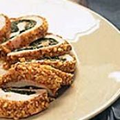 Walnut-Crusted Chicken with Spinach Stuffing