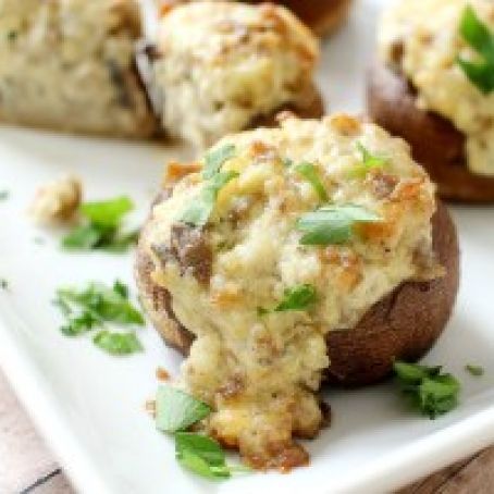 Italian Sausage Stuffed Mushrooms