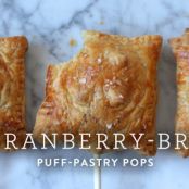 Cranberry Brie Puff Pastry Pop