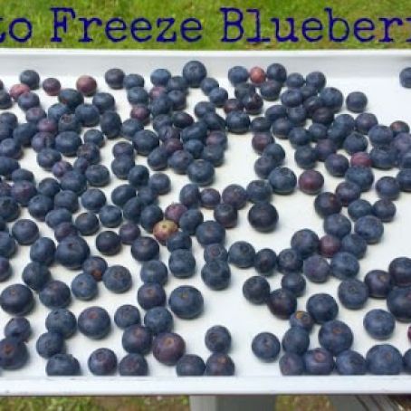 Best Way to Freeze Fresh Blueberries
