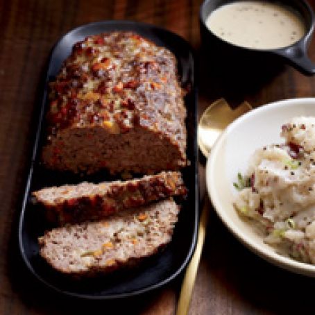 Meat Loaf with Creamy Onion Gravy
