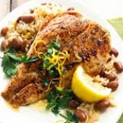 Cajun Snapper with Red Beans and Rice