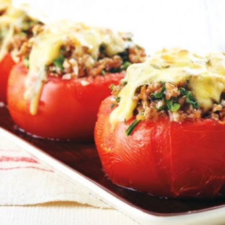 TOMATO - Arugula and Bulgur-Stuffed Tomatoes