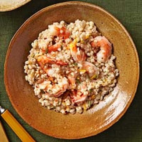 Barley Risotto with Shrimp