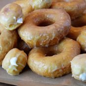 Easy Glazed Doughnuts and Cream-Filled Donut Holes