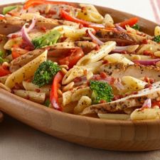 Chicken And Vegetable Pasta Salad With Balsamic Vinaigrette