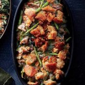 Green Bean Casserole with Cauliflower Cream