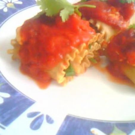 Simple Lasagna Rolls-Vegan