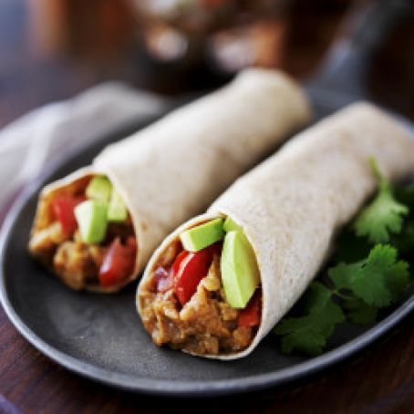 Chicken and Black Bean Burritos