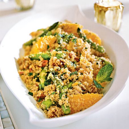 Quinoa Salad with Asparagus,Dates,and Orange