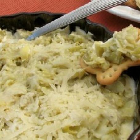 Kicked up Artichoke-Crab Dip