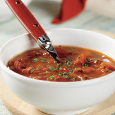 Tomato and Roasted Red Bell Pepper Soup