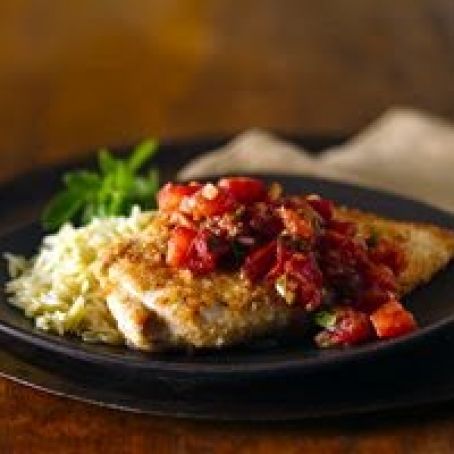 Breaded Chicken with Tomatoes