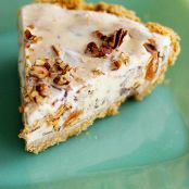 Ice Cream Pie with Easy Caramel Sauce