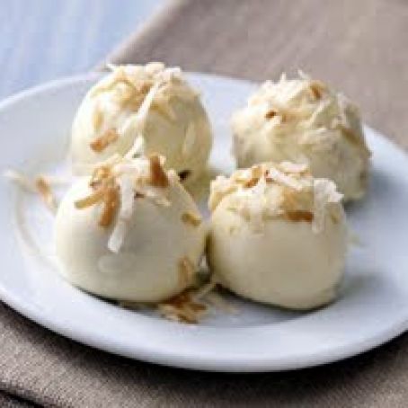 Toasted Coconut-Golden Oreo Cookie Balls