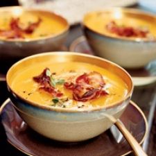 Butternut Squash Soup with Crisp Pancetta