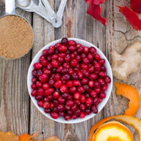 Orange and Ginger Spiced Cranberry Sauce