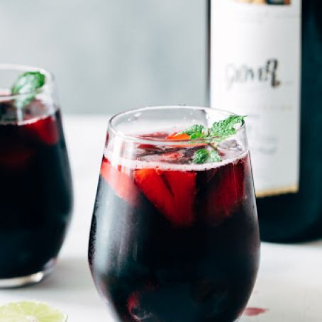 Summer Berry Red Wine Spritzer