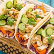 Thai Chicken Tacos
