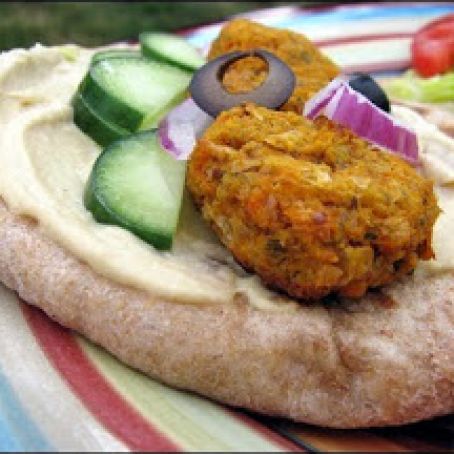 Baked Sweet Potato Falafel