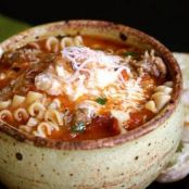 Slow Cooker Ground Beef Lasagna Soup