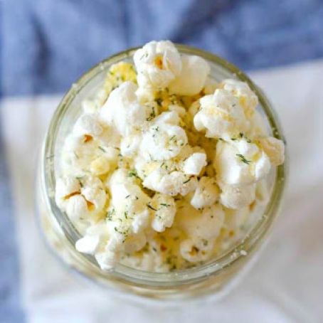 Garlic Parmesan Dill Popcorn