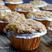 Streuseled Apple-Oatmeal-Cinnamon Chip Muffins
