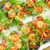 Spicy Asian Shrimp Lettuce Cups