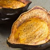 Acorn Wedges with Asian Broccoli Salad