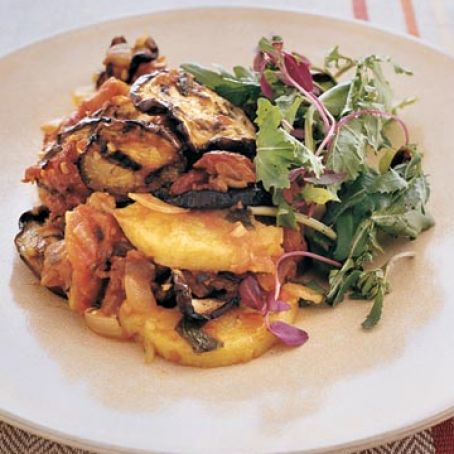 Eggplant and Polenta Layered Casserole