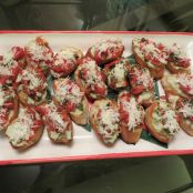 Three Cheese Crostini Appetizer