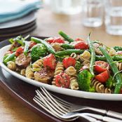 Rotini with Sauteed Chicken Sausage and Vegetables