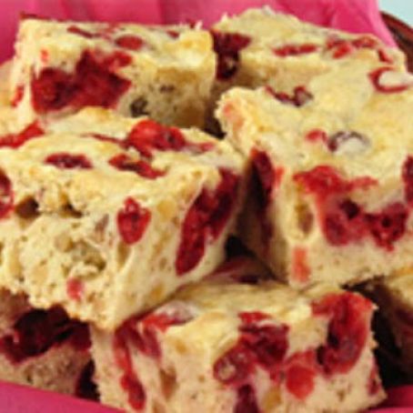 CRANBERRY ALMOND BLONDIES