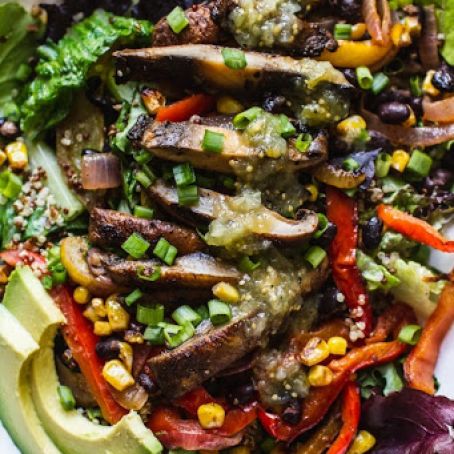 Grilled Veggie Fajita Salad