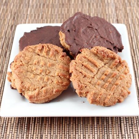 cookie - Chocolate Dipped Almond Butter Cookies
