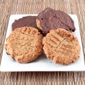 cookie - Chocolate Dipped Almond Butter Cookies