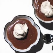 Chocolate Pudding with Espresso Whipped Cream
