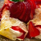Creamy Strawberry Crepes