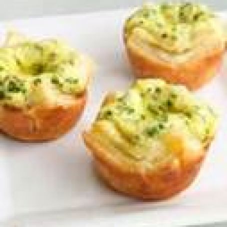 Fresh Herb Mini Quiches - Puff Pastry