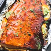Baked Honey Sriracha Lime Salmon