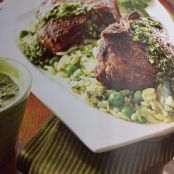Lamb Chops with Mint Chimichurri