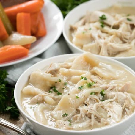 OLD FASHIONED CHICKEN AND DUMPLINGS