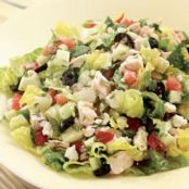 Chopped Greek Salad with Chicken