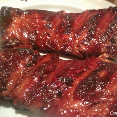 COSTILLAS DE RES BABY BACKS BBQ RIBS TEXANAS
