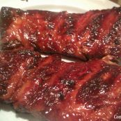 COSTILLAS DE RES BABY BACKS BBQ RIBS TEXANAS